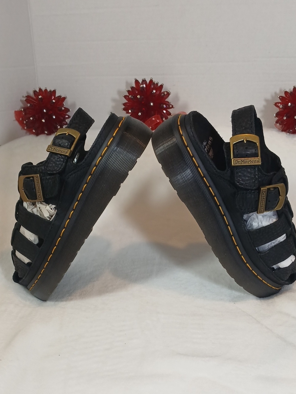 Dr. Martens Wrenlie Grizzly Leather Fisherman Sandals Unisex 7M/ 8W - Picture 9 of 15